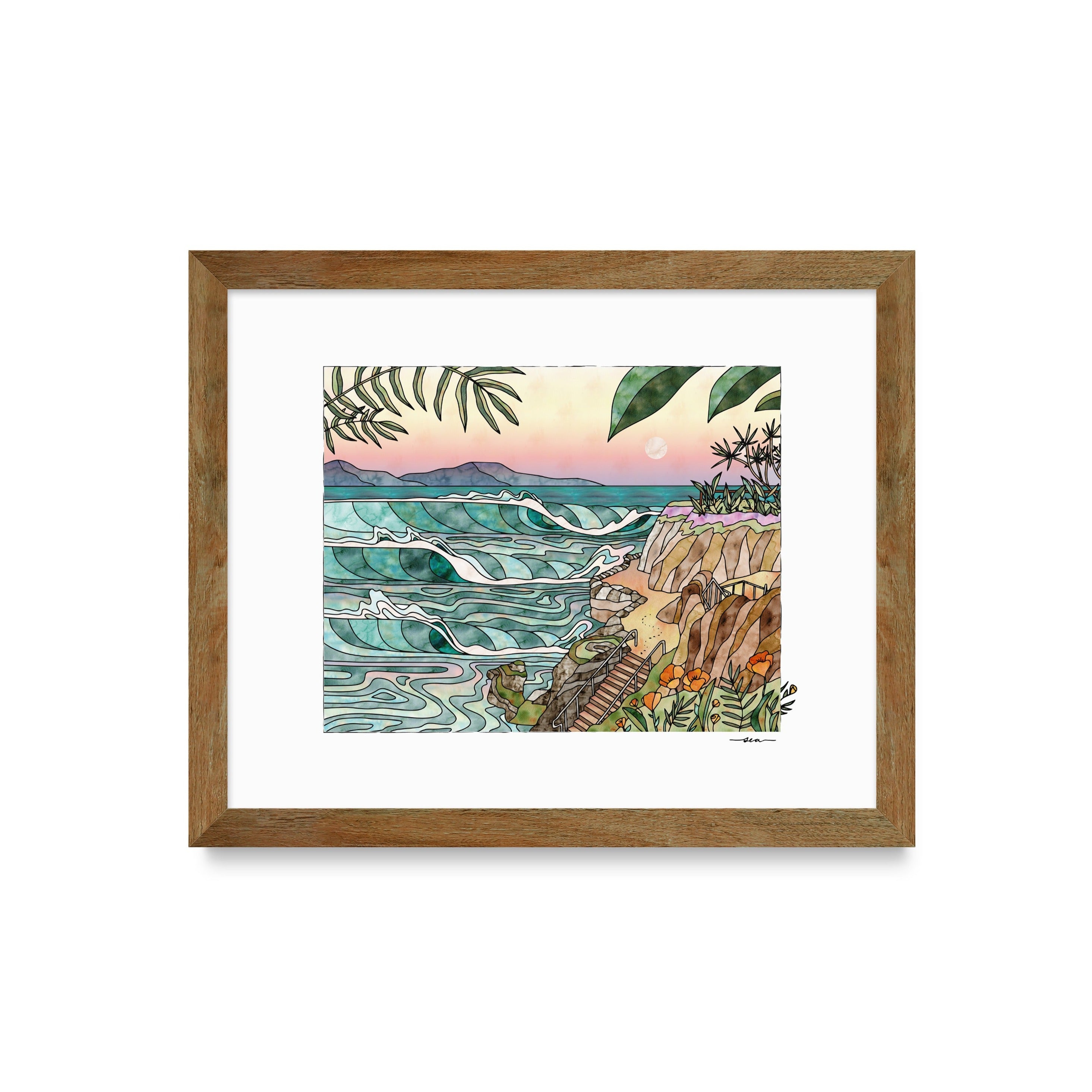 Swell's here Art Print top