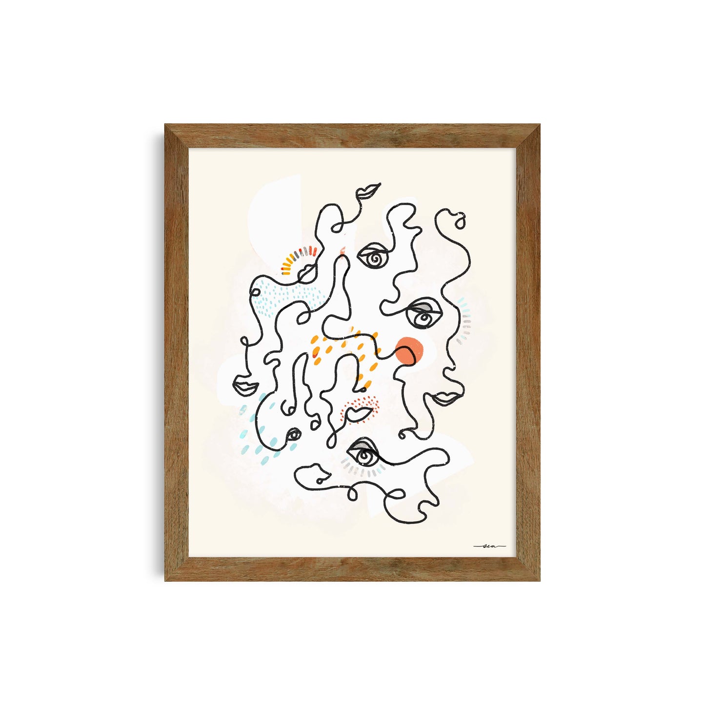 Bonjour Emotions Art Print