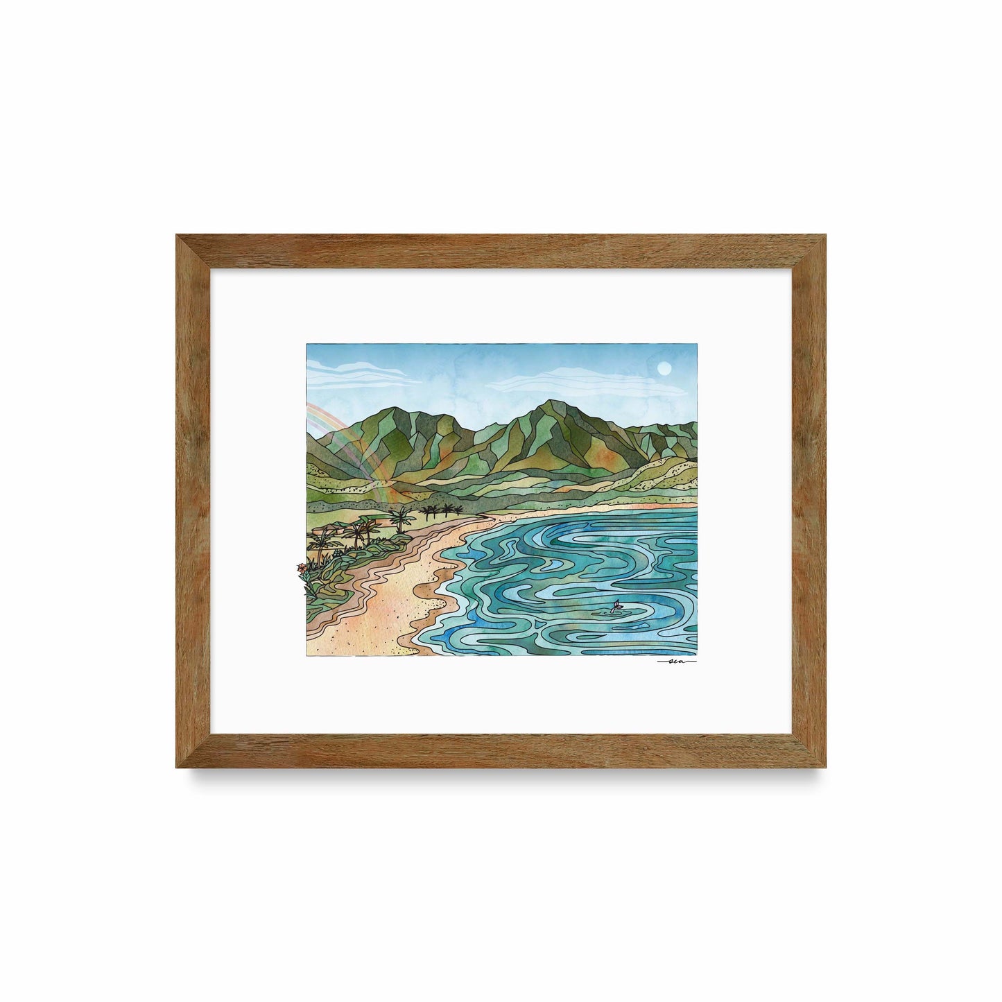 Hanalei Bay Art Print