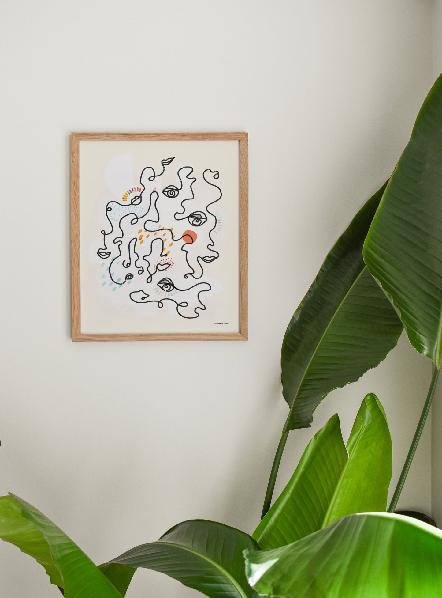Bonjour Emotions Art Print