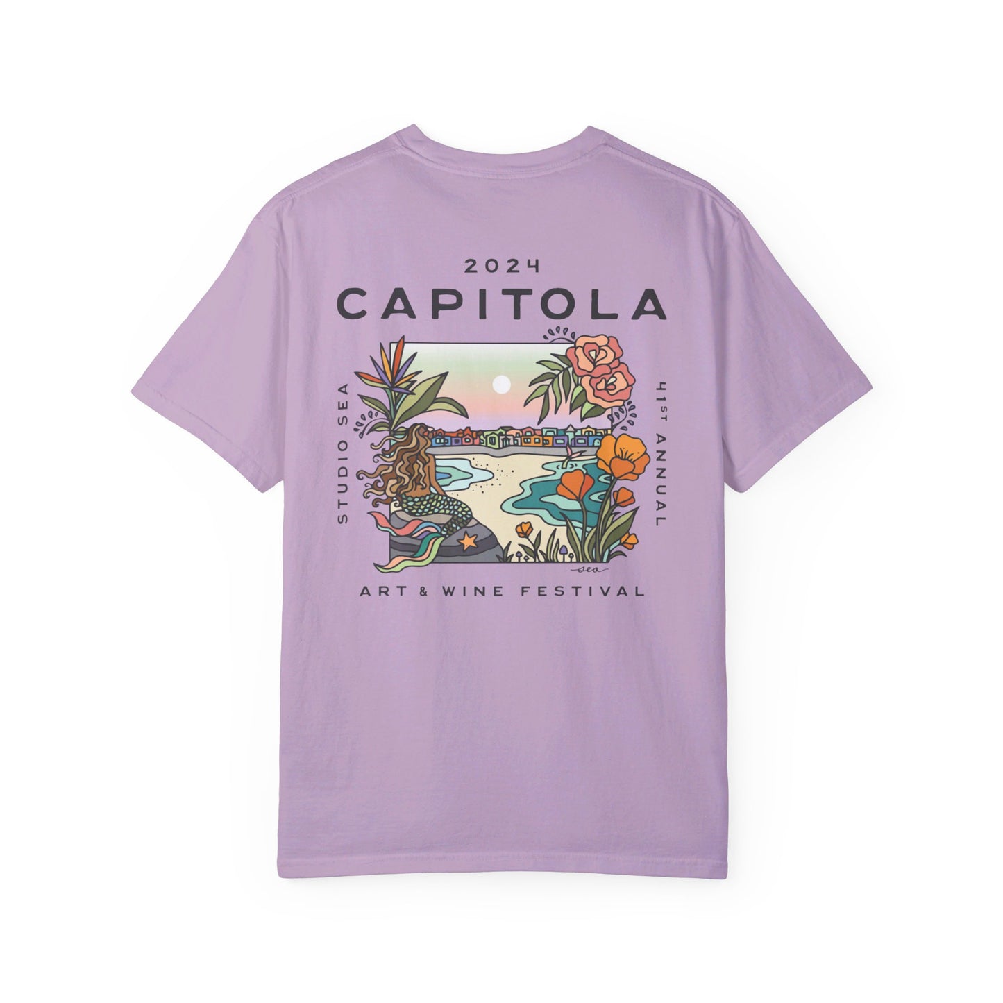 2024 Capitola Art and Wine Festival Poster Full Color Tee